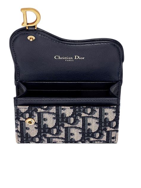 lady dior card holder|saddle flap card holder dior.